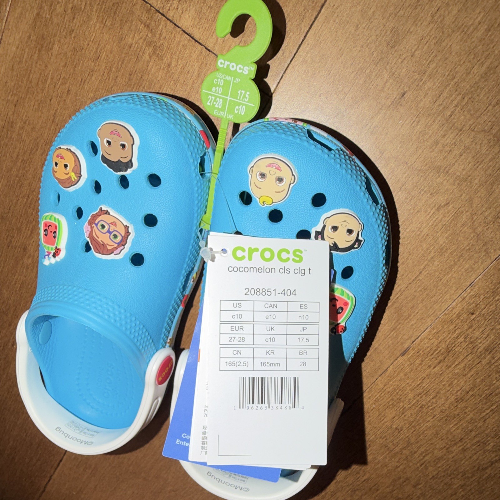Crocs Cocomelon Kids Classic Clog Blue C10 US Kids 10 EU 27 to 28 New Tags