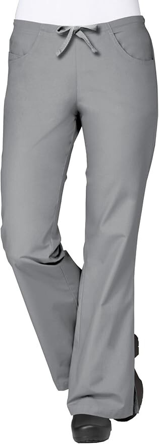 Maevn Core Women 9026 Flare Leg Scrub Pants Elastic Drawstring Back Size XXS-XXL