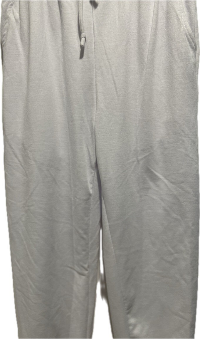Hat and Beyond Size Small White Fleece Women’s Joggers Sweatpants drawstring