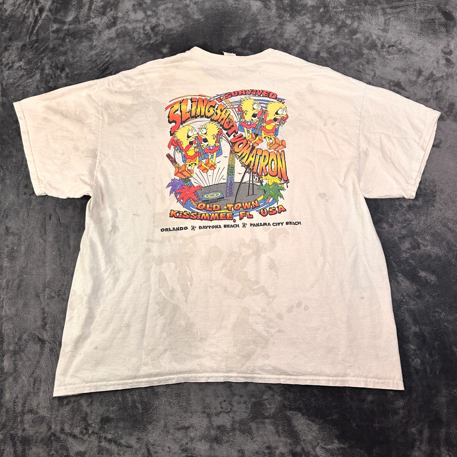 Gildan T Shirt Mens 2XL White Promo Tee Slingshot Vomatron The Sky’s No Limit!!