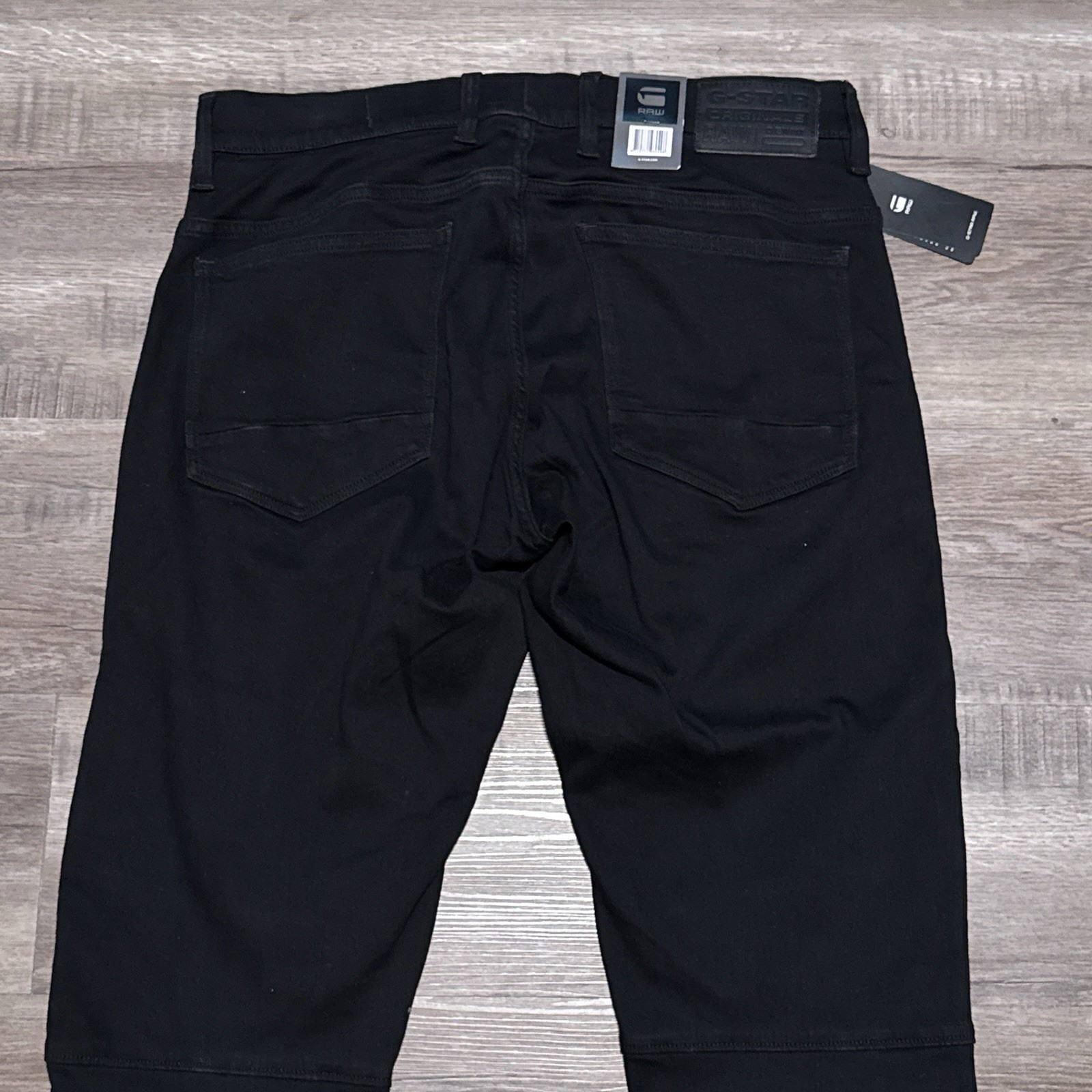 G-Star Raw Airblaze 3D Skinny Black Multi Pocket Moto Cargo Jeans Mens 34×34 NEW