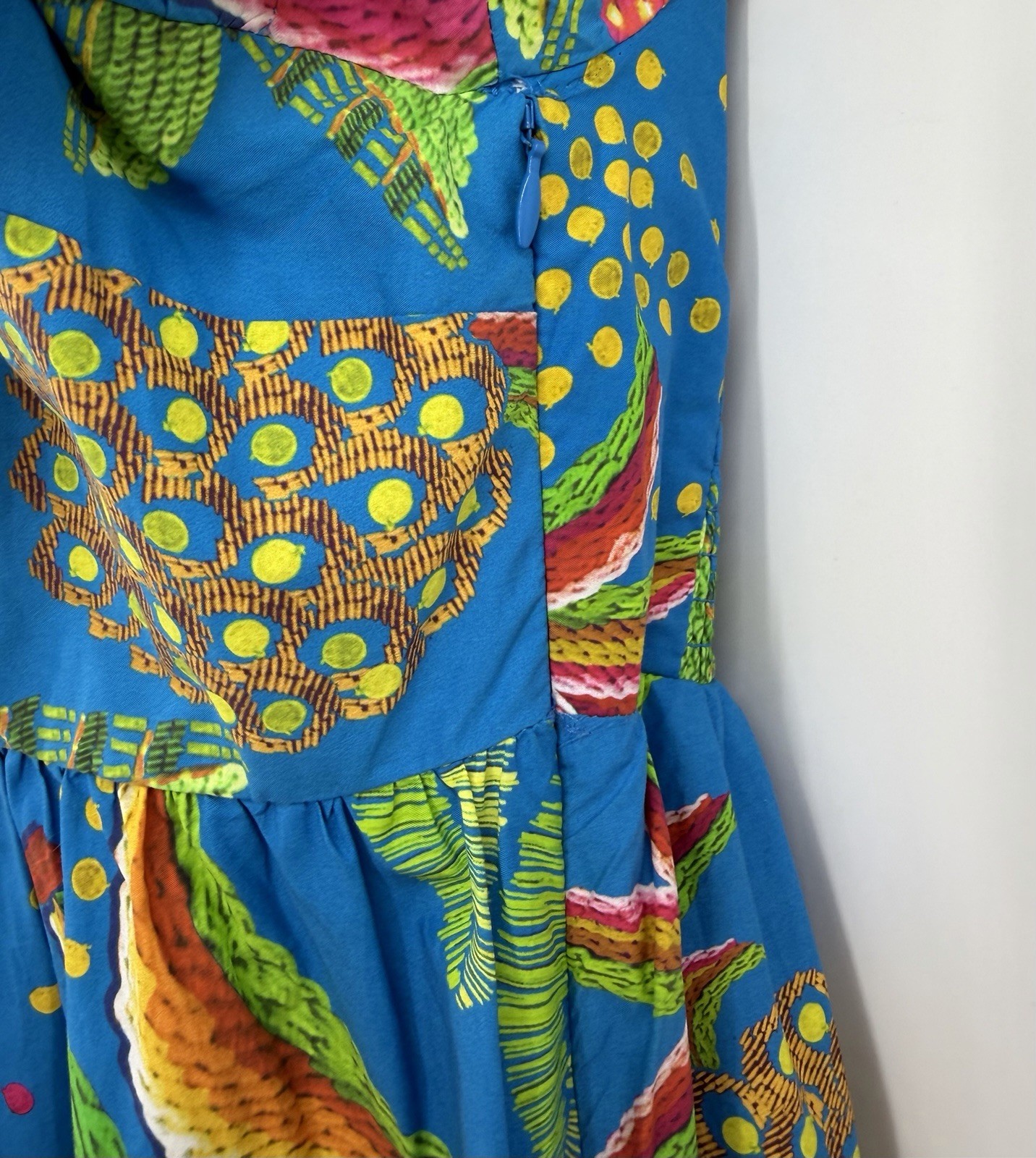 Anthropologie Farm Rio Tropics Tiered Midi Dress Size Small-FLAW