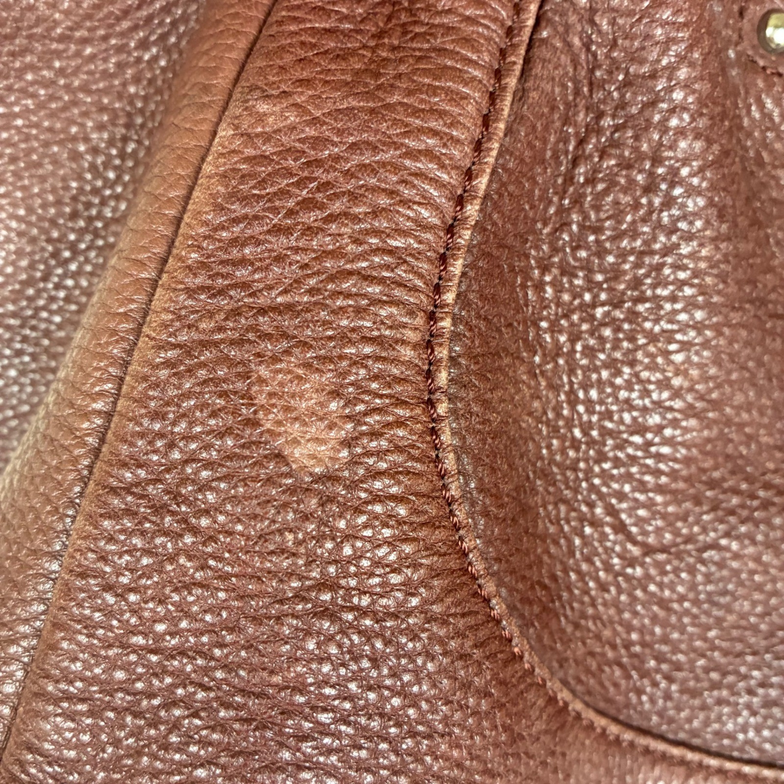 B. Makowsky Oversized Bag Genuine Leather Slouchy Hobo Boho Brown Quiet Luxury