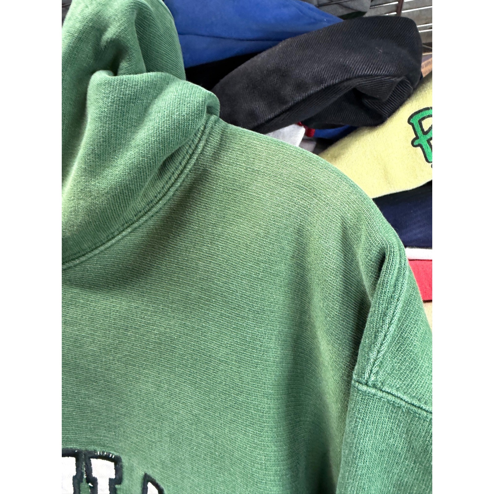 Steve & Barrys Marshall University Hoodie Mens Y2K Green Collegiate Sweatshirt