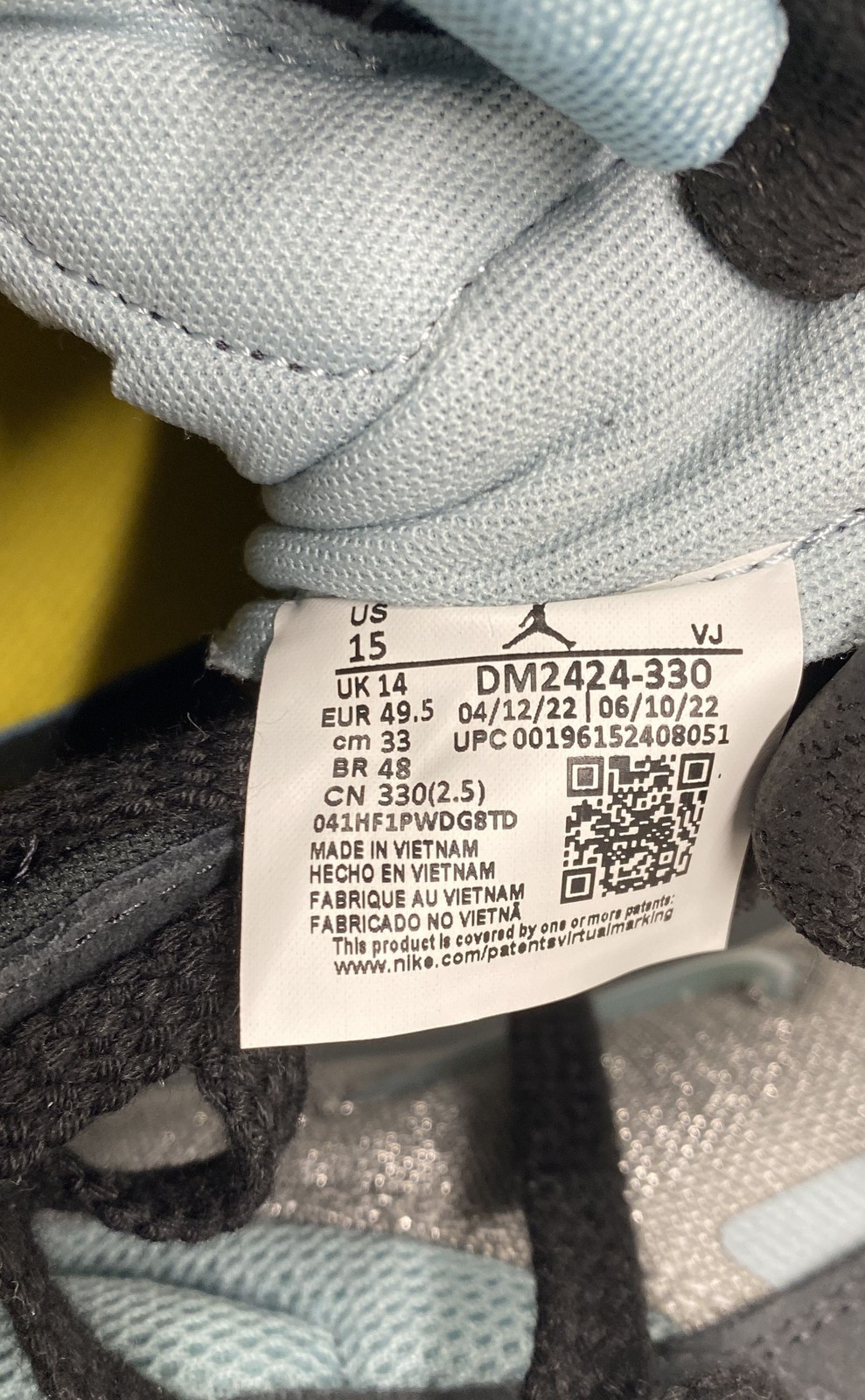 Jordan Men Athletic Shoes Delta 2 DM2424-330 Blue Grey Black Mesh Synthetic