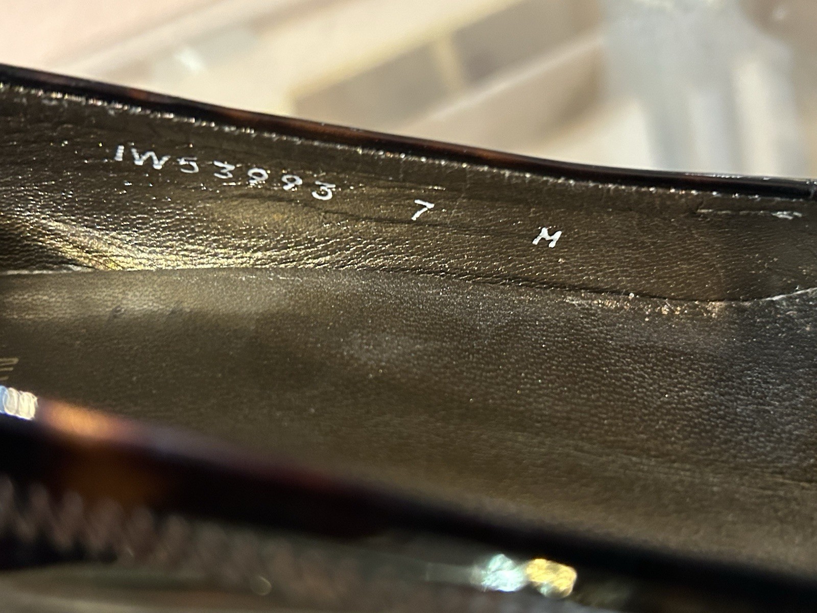 Stuart Weitzman Tortoise Patent Leather Brown Wedge Slip-On Pumps Size 7