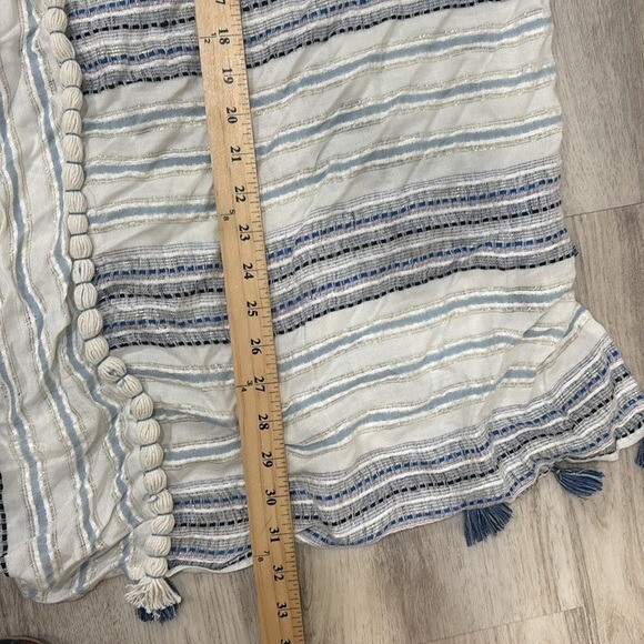 Gypsy Striped Blue and White cover up summer beach size small