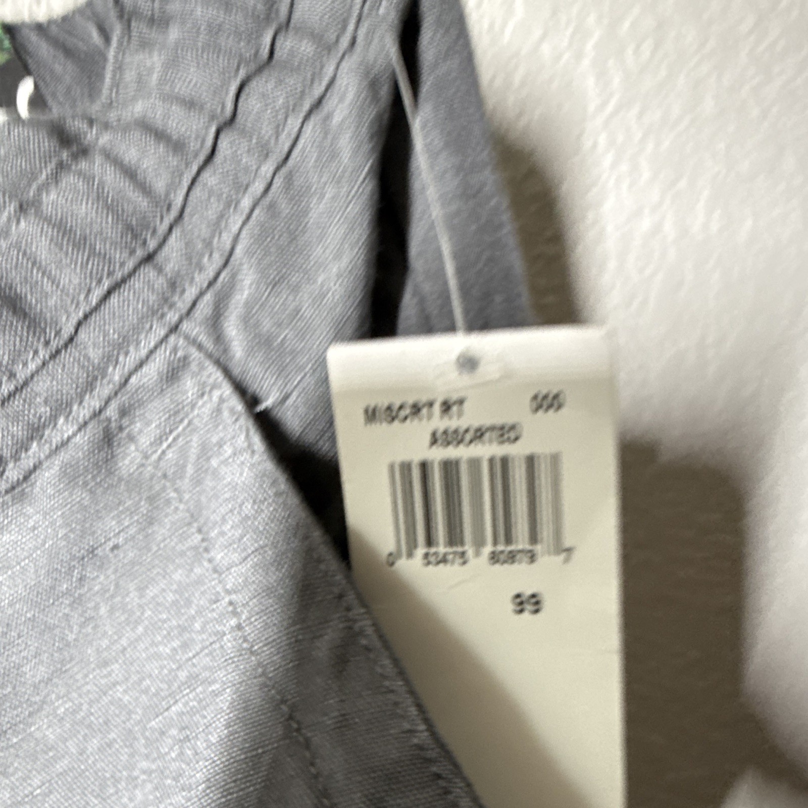 Cubavera Men’s Big & Tall Chino Pants Flat Front Solid Gray Pockets 48W NWT