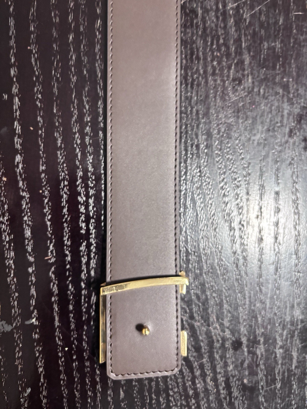 Authentic Louis Vuitton LV Initiales Monogram Canvas Belt Gold Buckle 28-30