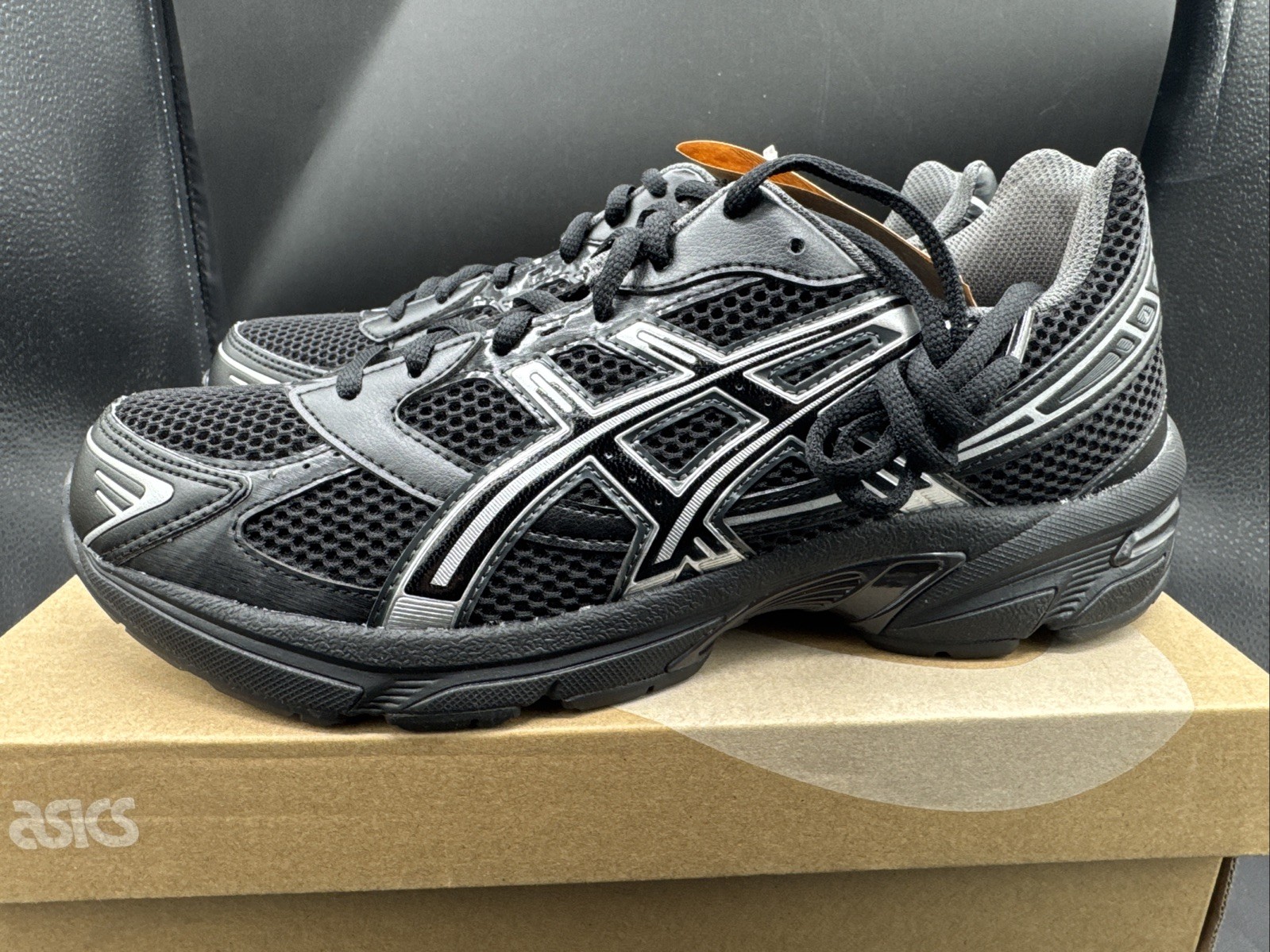PICK SIZE – Asics Unisex Gel-1130 Black / Pure Silver Mesh Running Sneakers