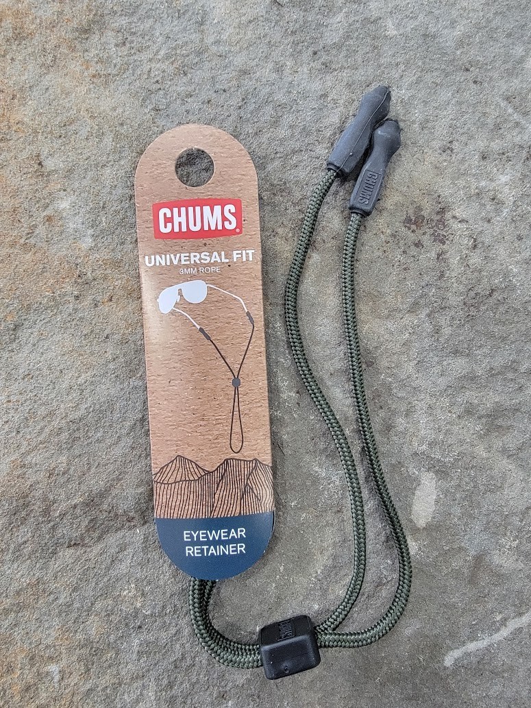 Chums Sunglass Retainer OLIVE ( 12103122 ) 3MM ROPE STYLE UNIVERSAL FIT FREE S/H