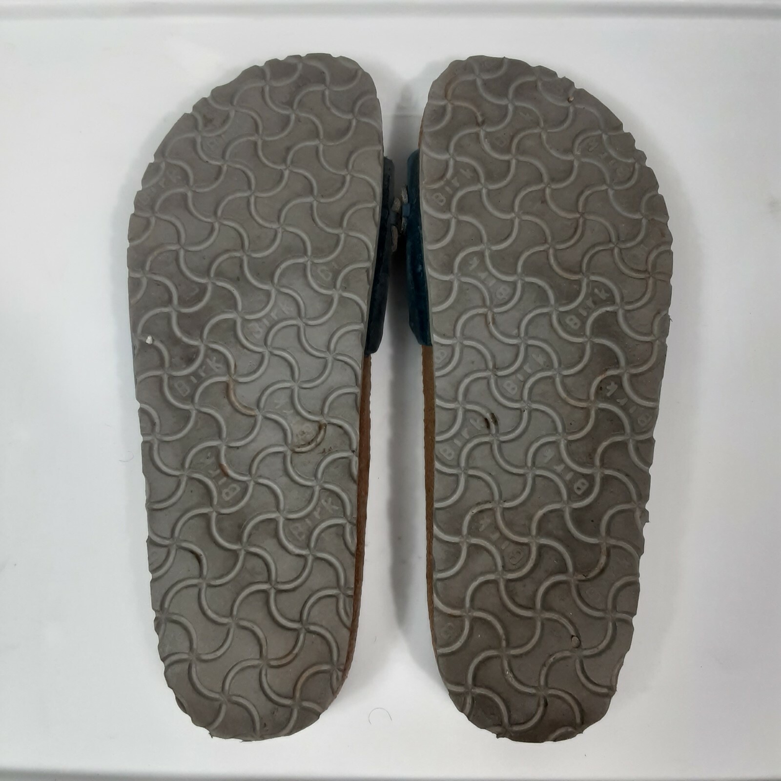 tatami birkenstock MADRID OILED LEATHER Sz 7 Blue Slippers Sandal slides
