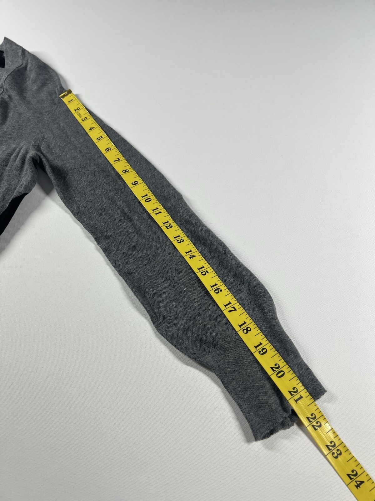 Ann Demeulemeester Sweater Cardigan Gray Black Asymmetrical Buttons Size 42