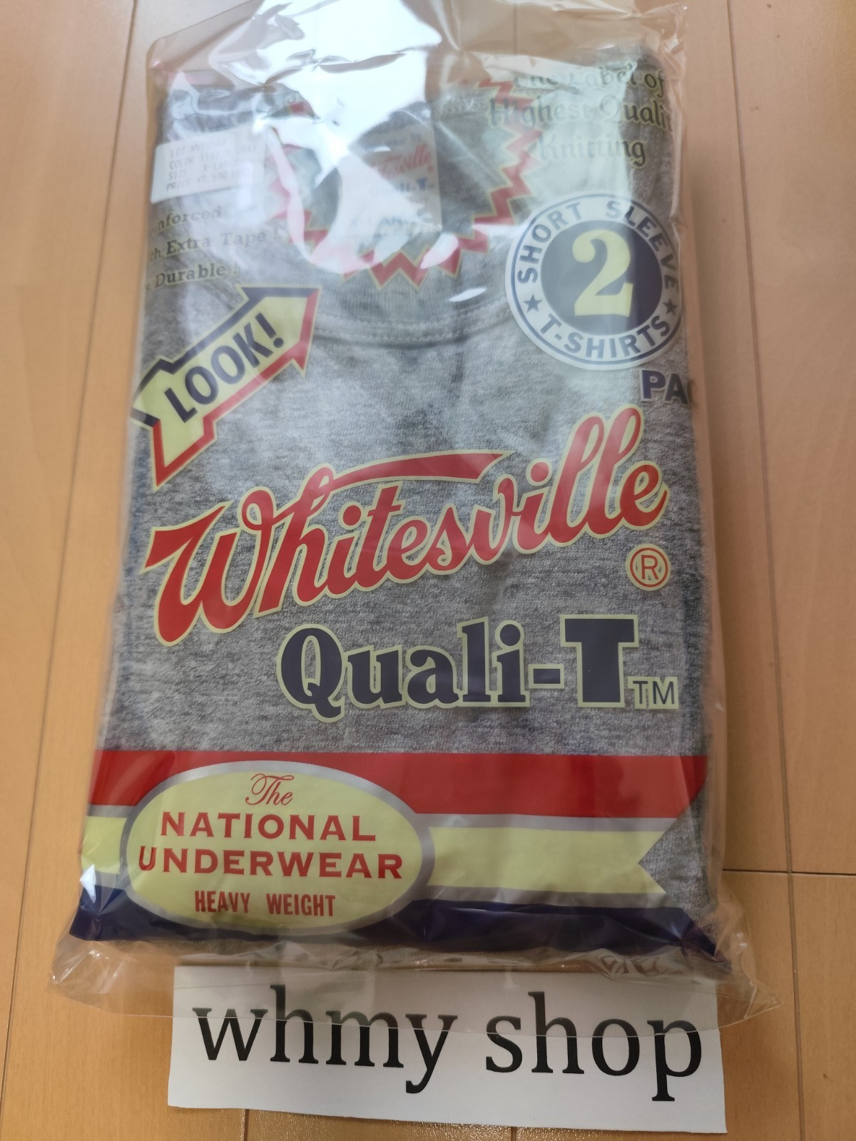 WHITESVILLE T-SHIRT WV73544 2-PACK White Heather Gray Black Navy Toyo Enterprise