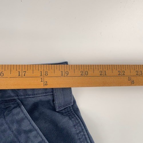 Carhartt Work Pants Mens 40×30 Fits 38×29 Blue Cotton Blend Trousers 5 Pocket
