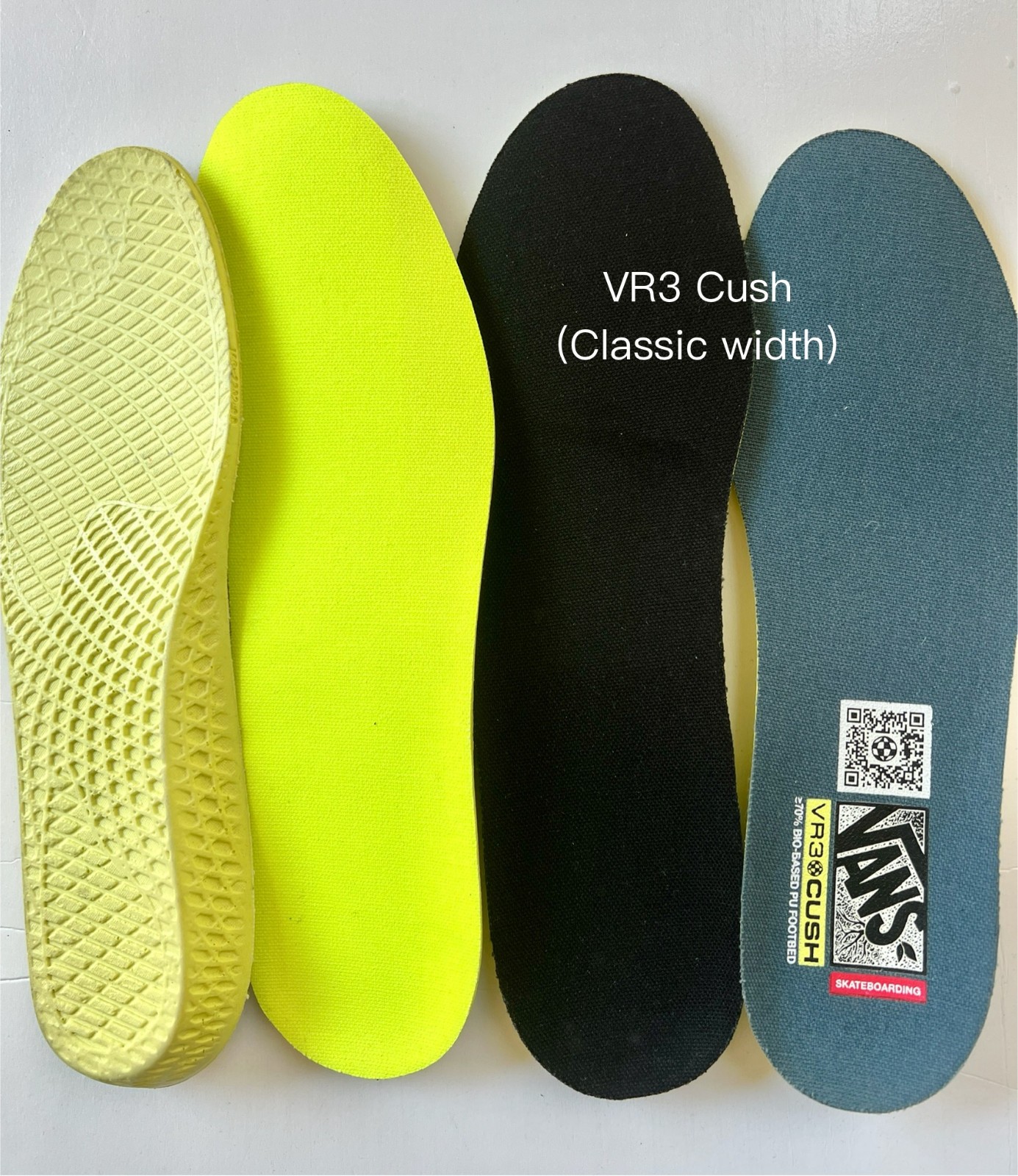 Vans Popcush / Ultracush Pro insoles Skateboard Thick Heel Arch Insoles Ms 7-13