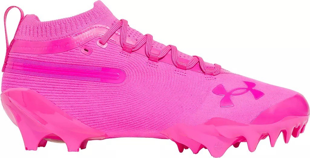 Under Armour Spotlight Pro Suede Football Cleats Rebel Pink 6000074-652