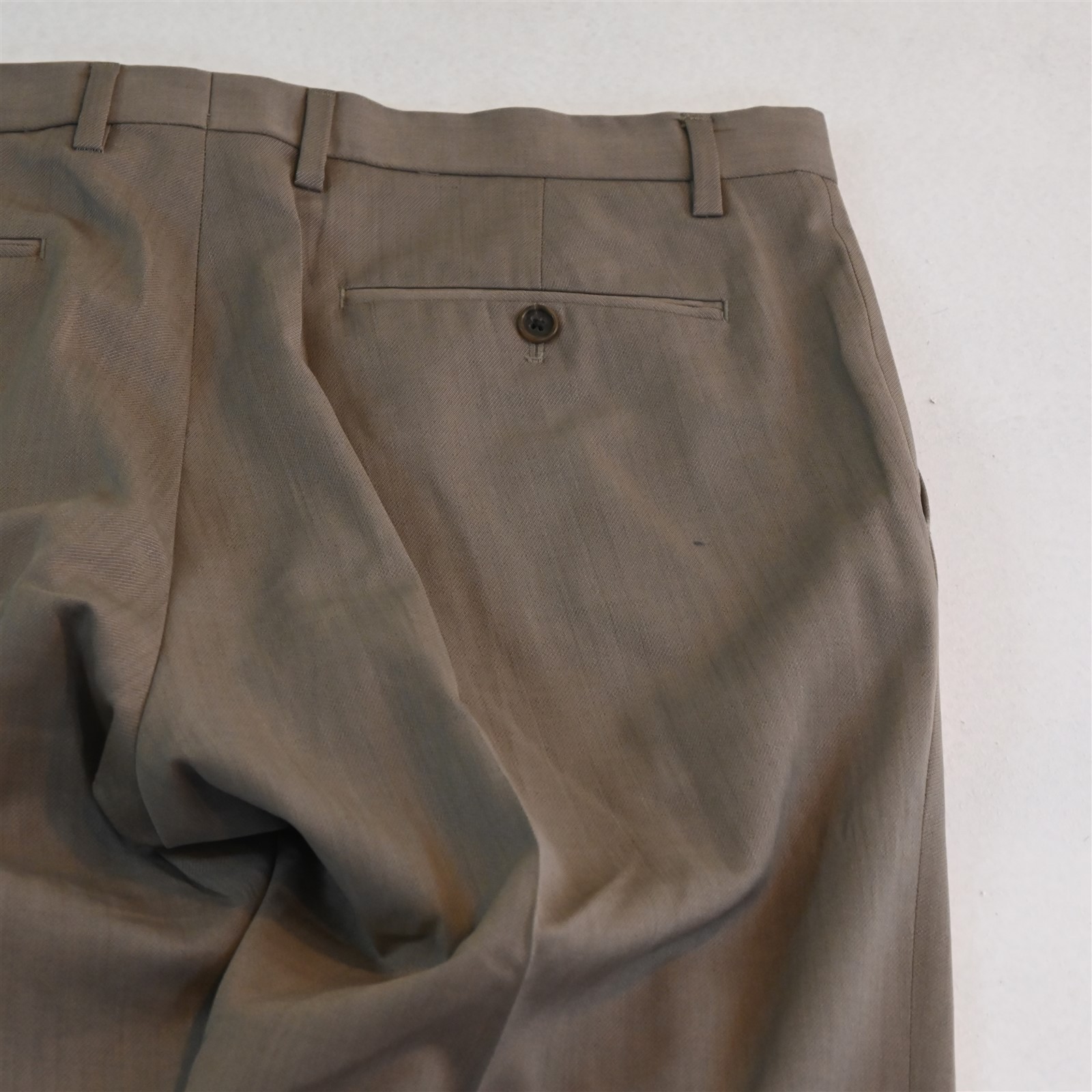 Banana Republic 35×32 Tan Brown 100% Wool 175361 Modern Slim Dress Mens Pants