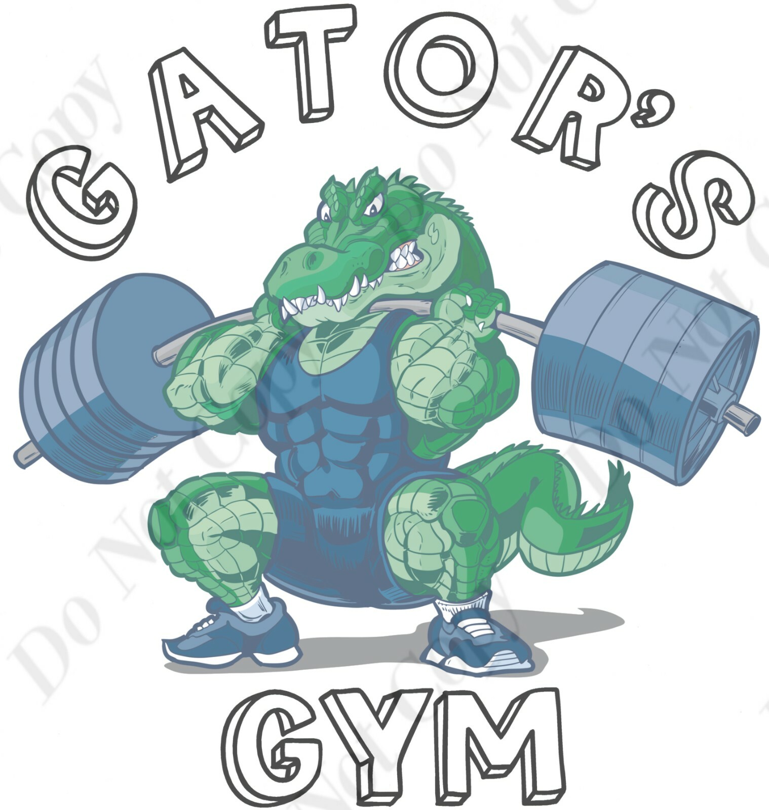 Gator’s Gym Old School Bodybuilding Original Logo Workout Muscle Shirt S M L XL