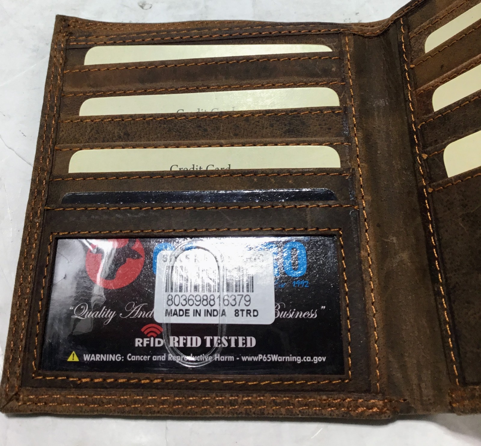 RFID Protected Premium Vintage Leather Bifold Hipster Credit Card Slim Wallet…