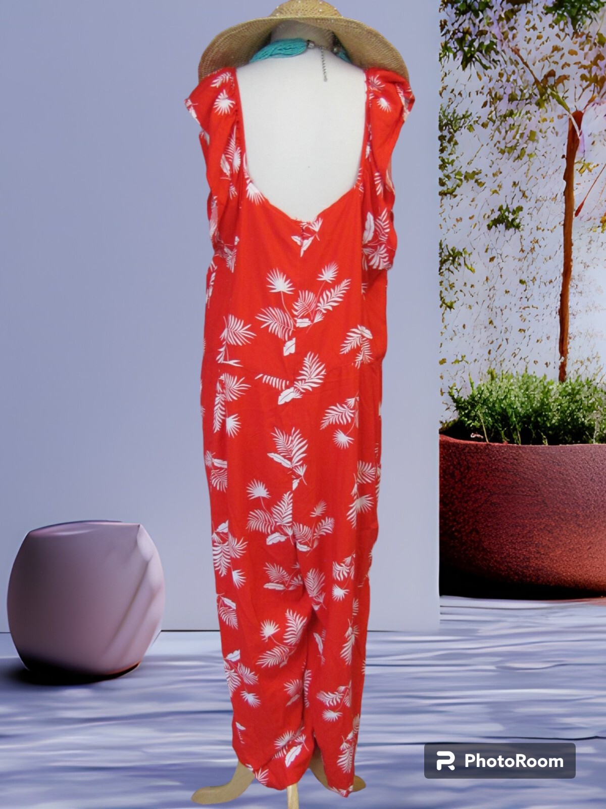 ST JOHNS BAY PLUS SIZE LADIES JUMPSUIT SIZE 2X NEW WITH TAGS PIT TO PIT 24 IN RA