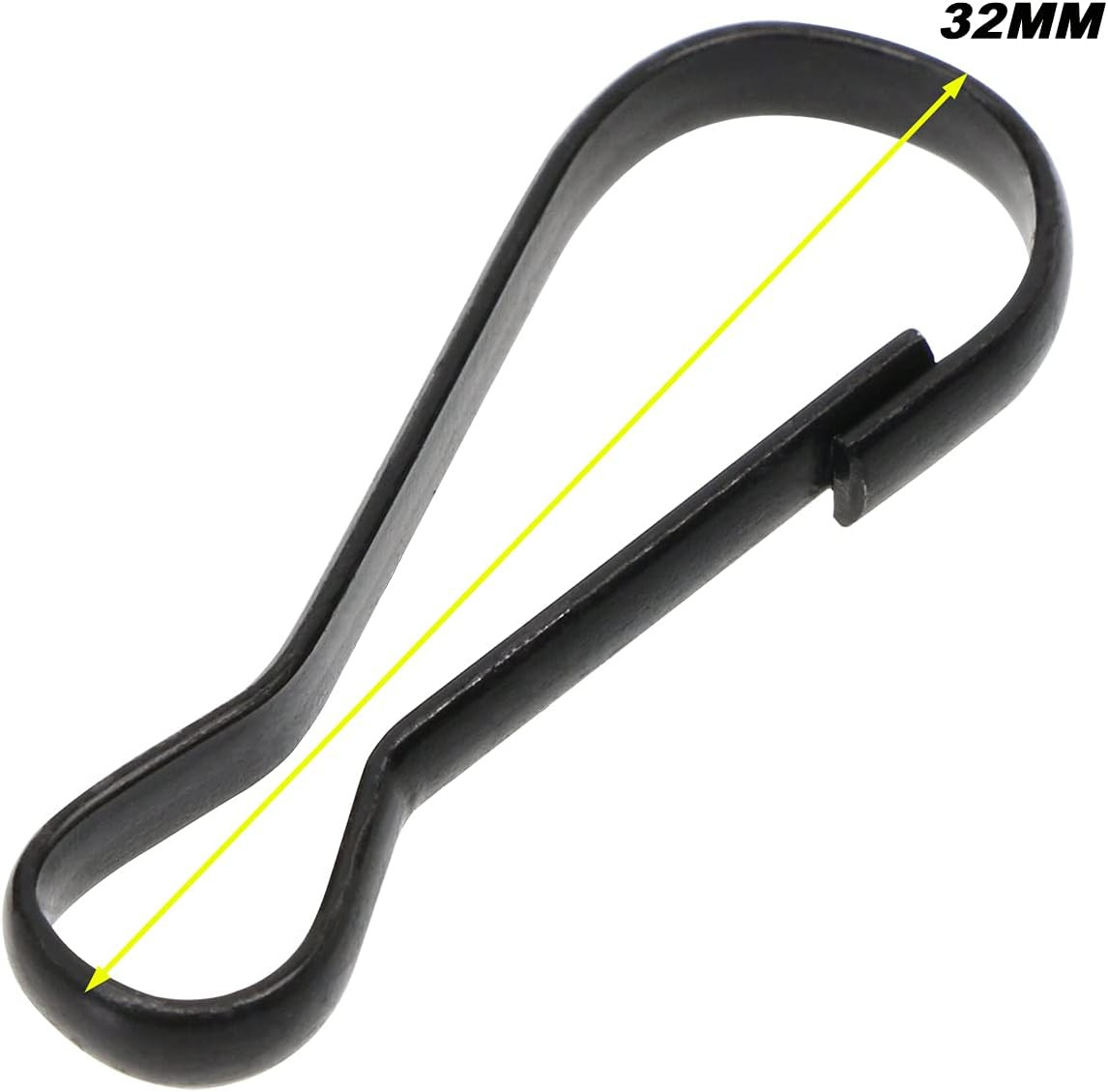 32Mm Lanyards Snap Clip Hooks, Metal Spring Hooks for Wallets, Crafts, Lanyard I