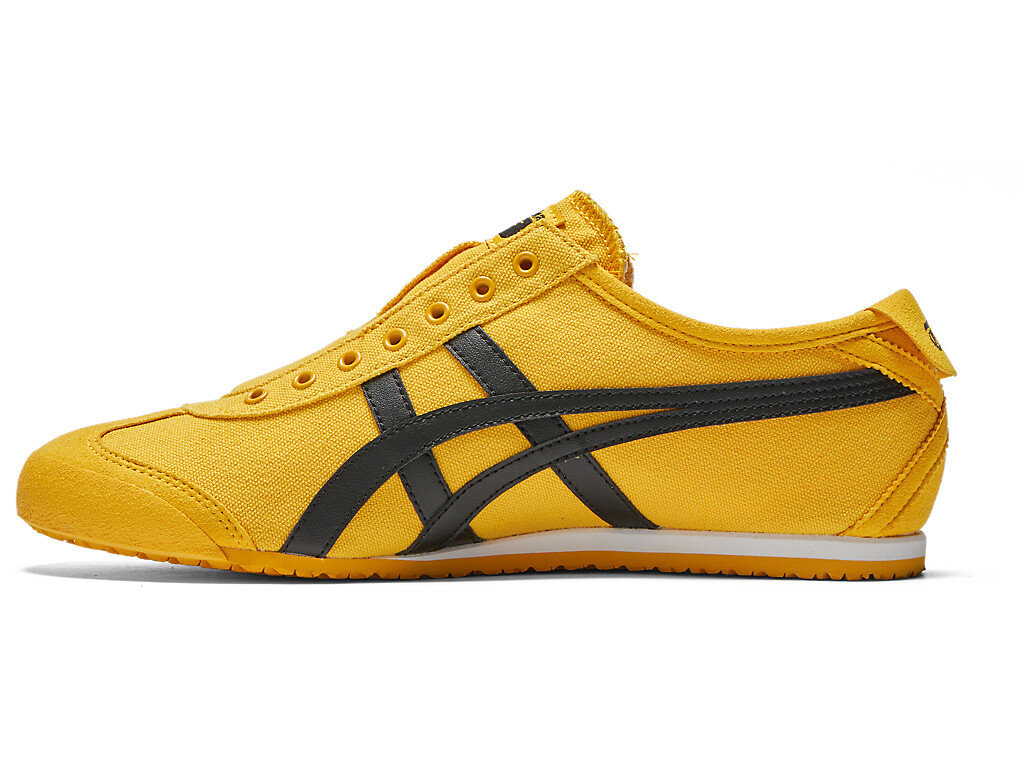 DHL Onitsuka Tiger MEXICO 66 SLIP-ON 1183A746 Unisex US Size 4 -11H YELLOW BLACK