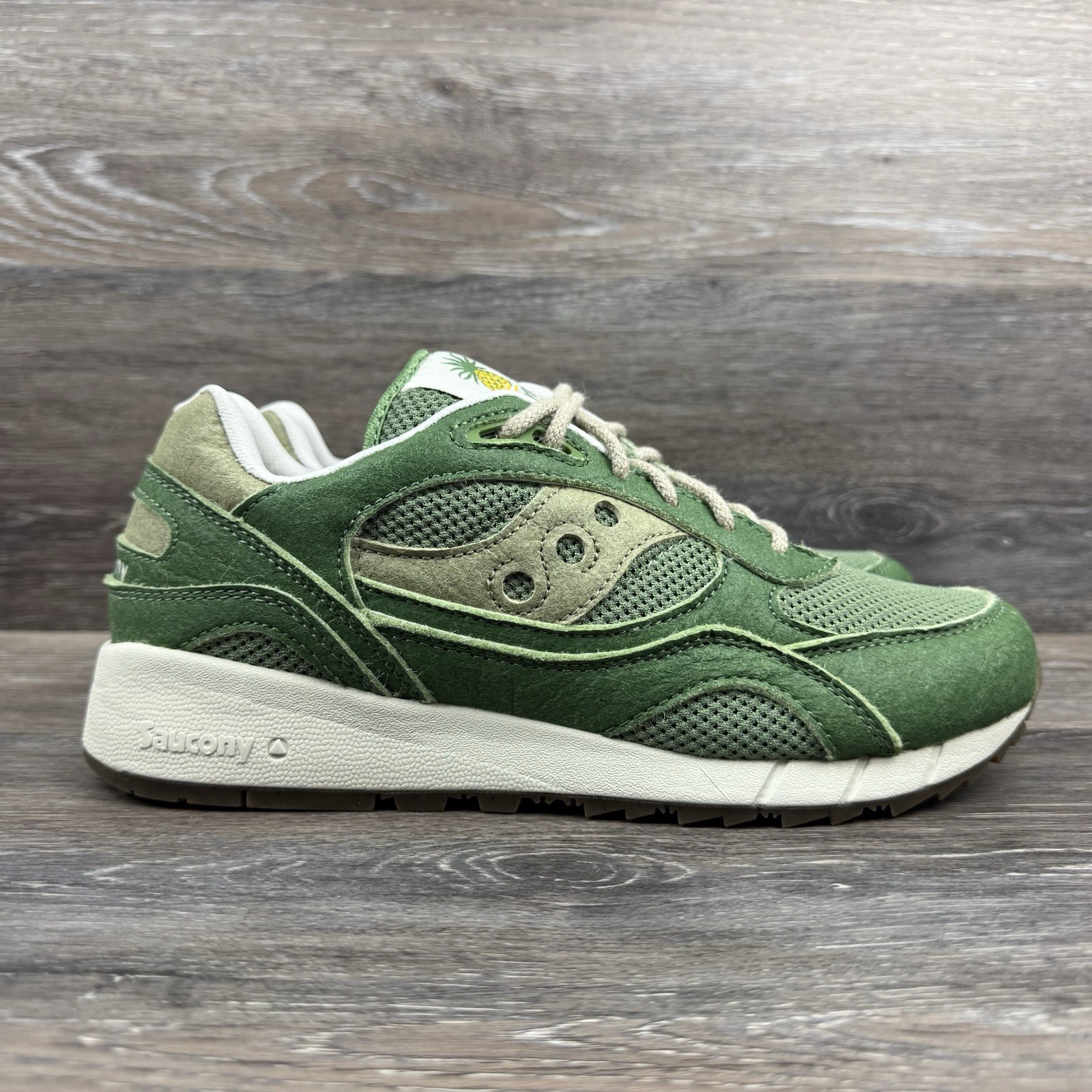Saucony Shadow 6000 Shoes Men Size 8.5 Green RFG Artichoke pineapple Earth Pack