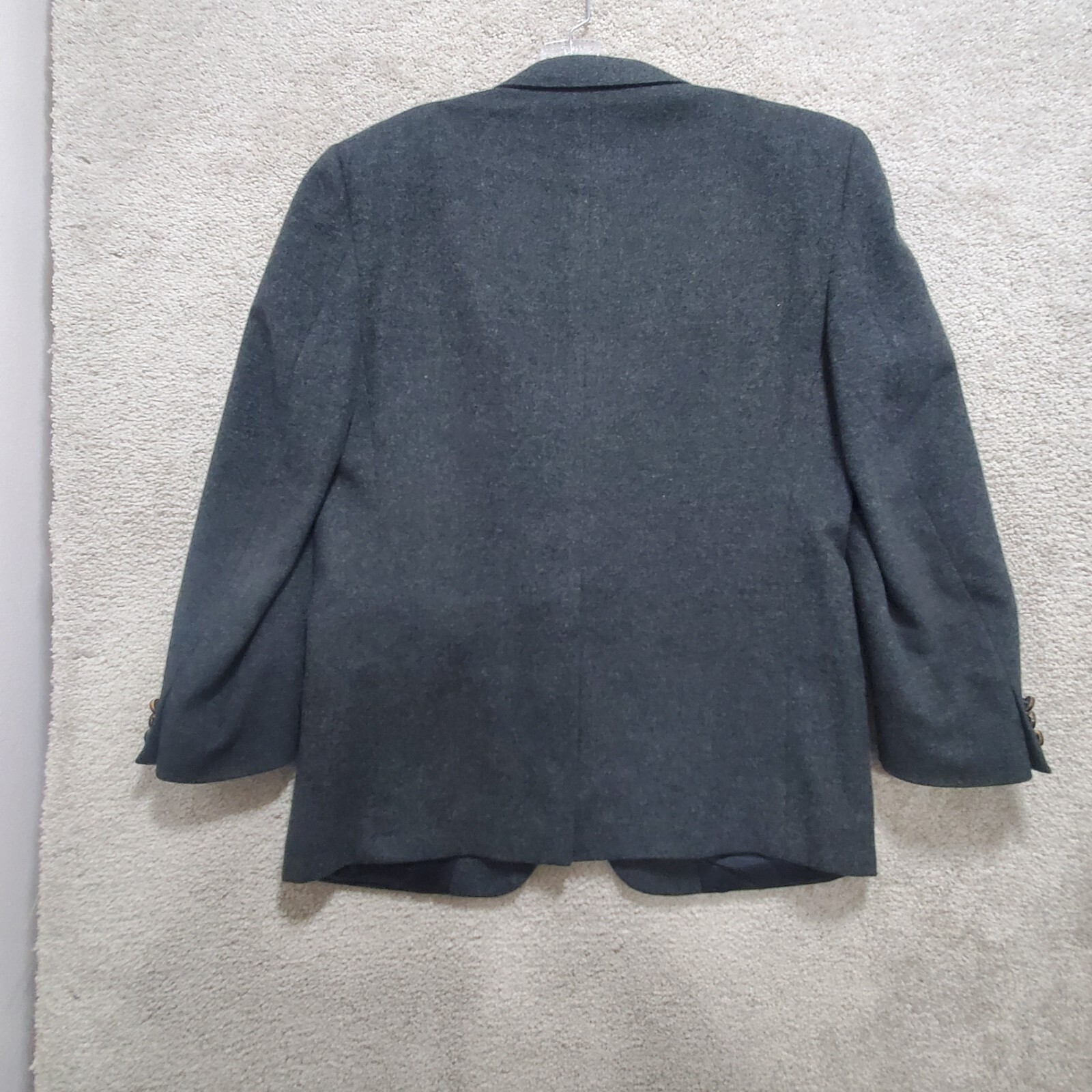 Burberry Nordstrom Blazer Jacket Men’s 44 Gray 100% Camel Hair Single Breasted