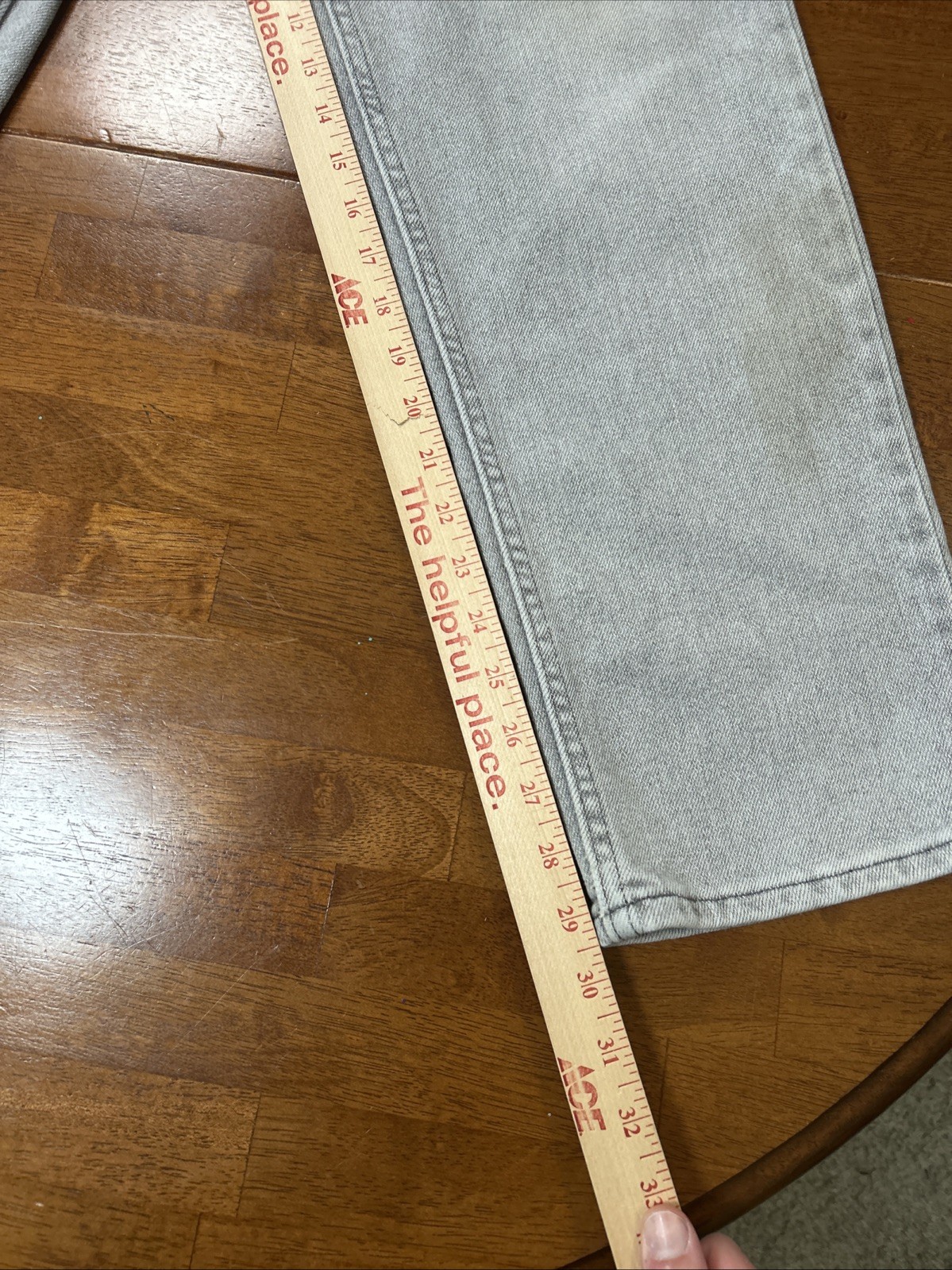 Vintage Levi’s 540 Jeans Men’s Size 36×30 Gray Flex Denim Brown Tab 90s