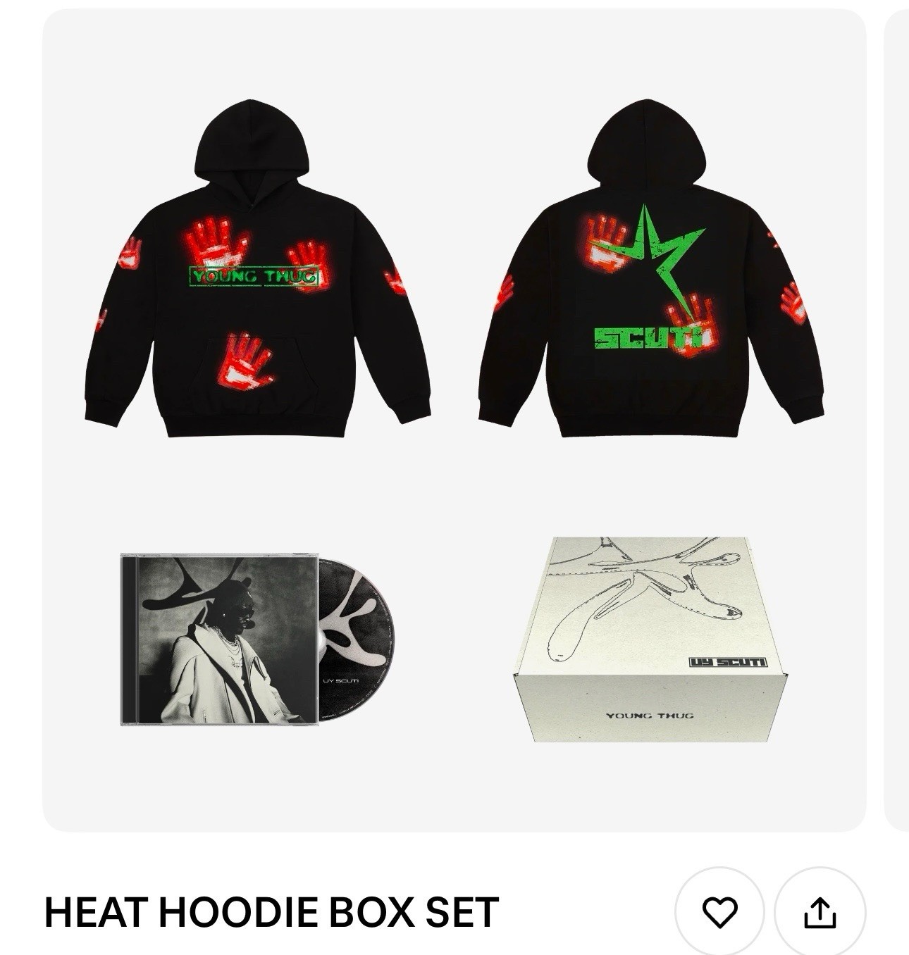 Young Thug Spider Hoodie with CDs- Size large