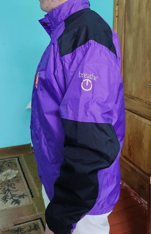 Men Castelli Jacket Purple Polyester 40 /L / 48