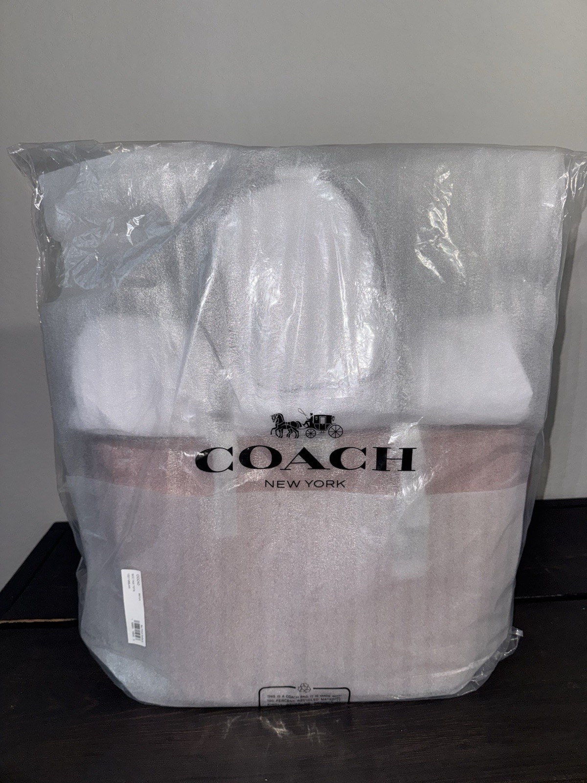 Authentic Coach Taxi Tote Signature Logo Pink Large