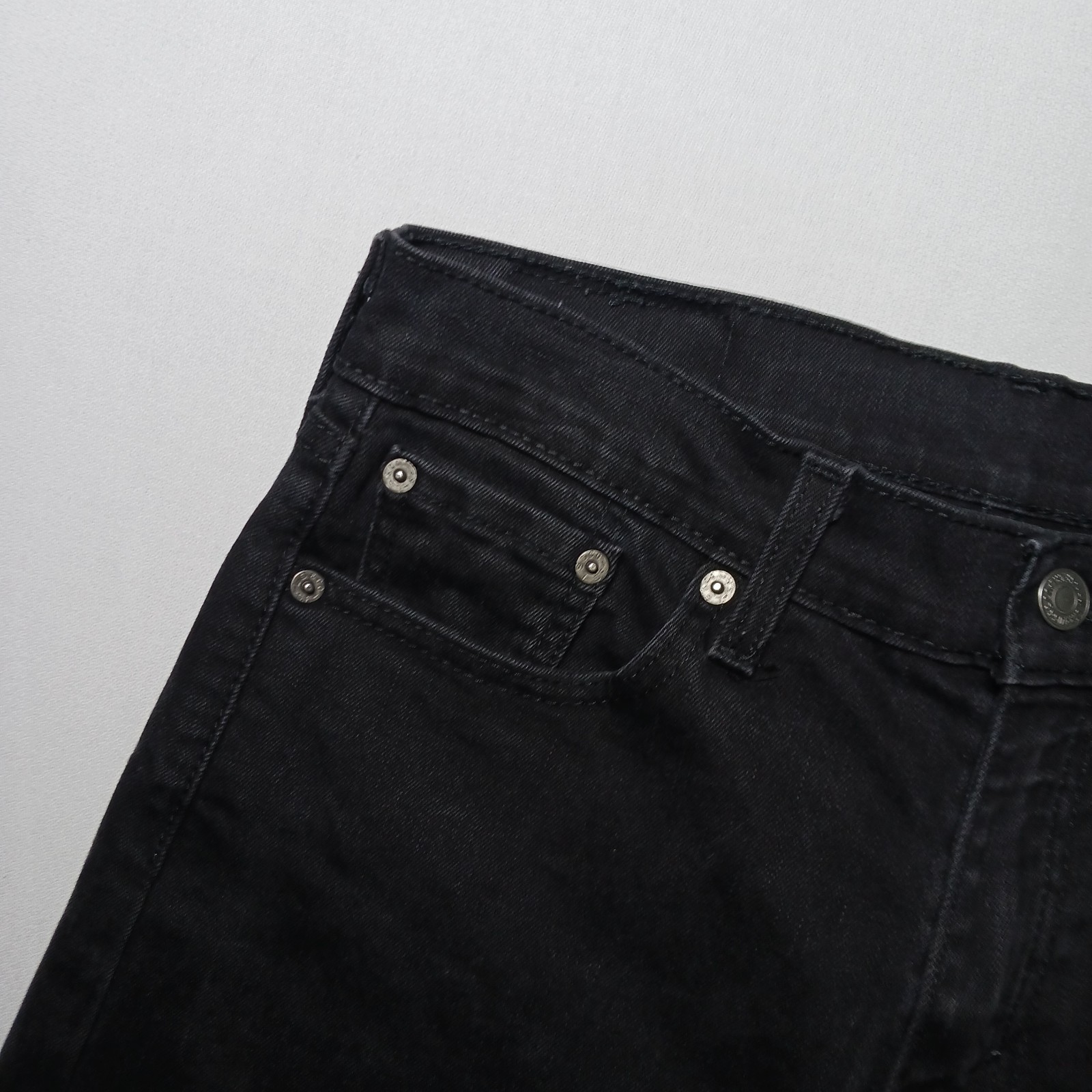 Levi’s 502 Mens Regular Tapered Fit Jeans 30X30 Black Wash Denim Stretch
