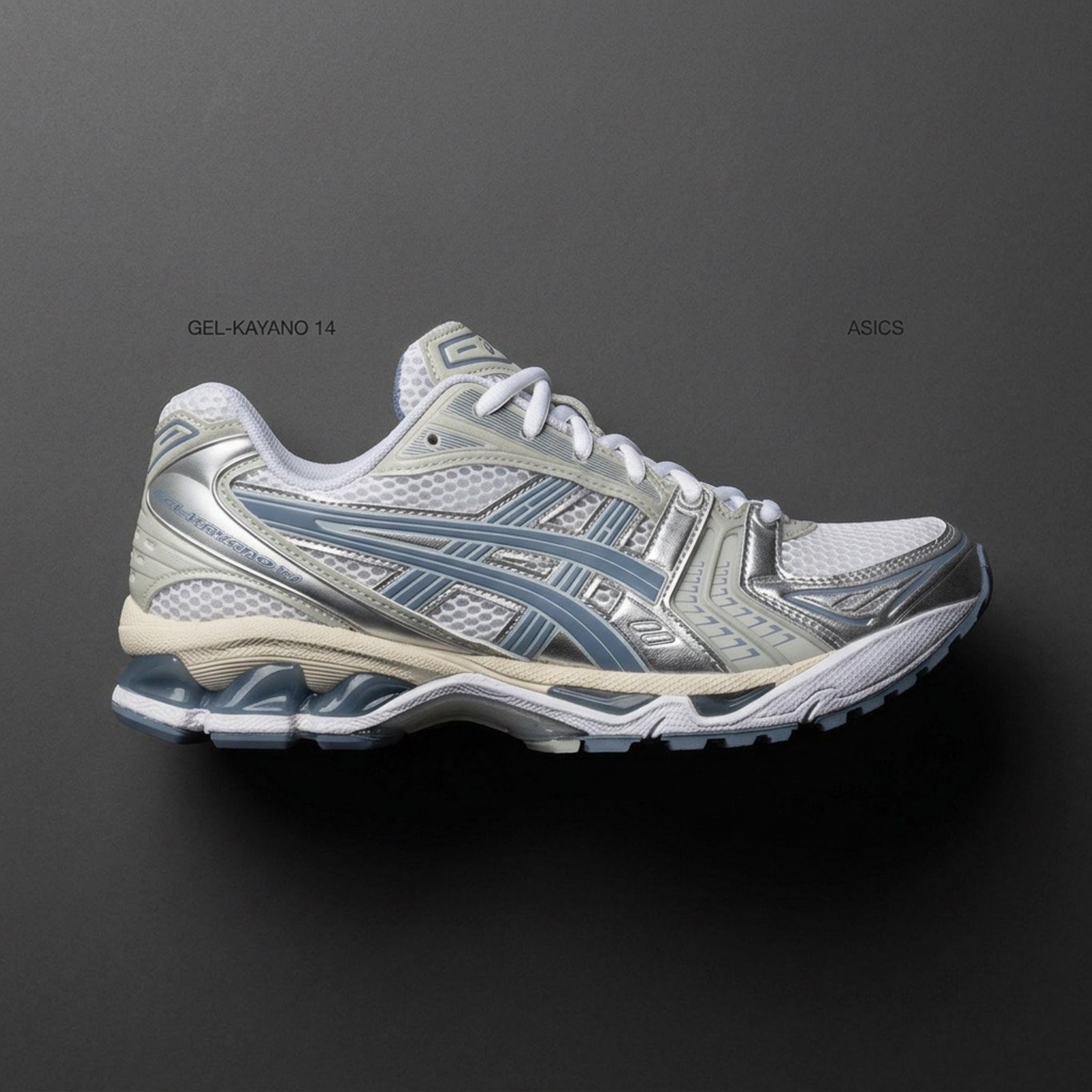 ASICS Gel-Kayano 14 White Light Navy 1203A537-115 Men New