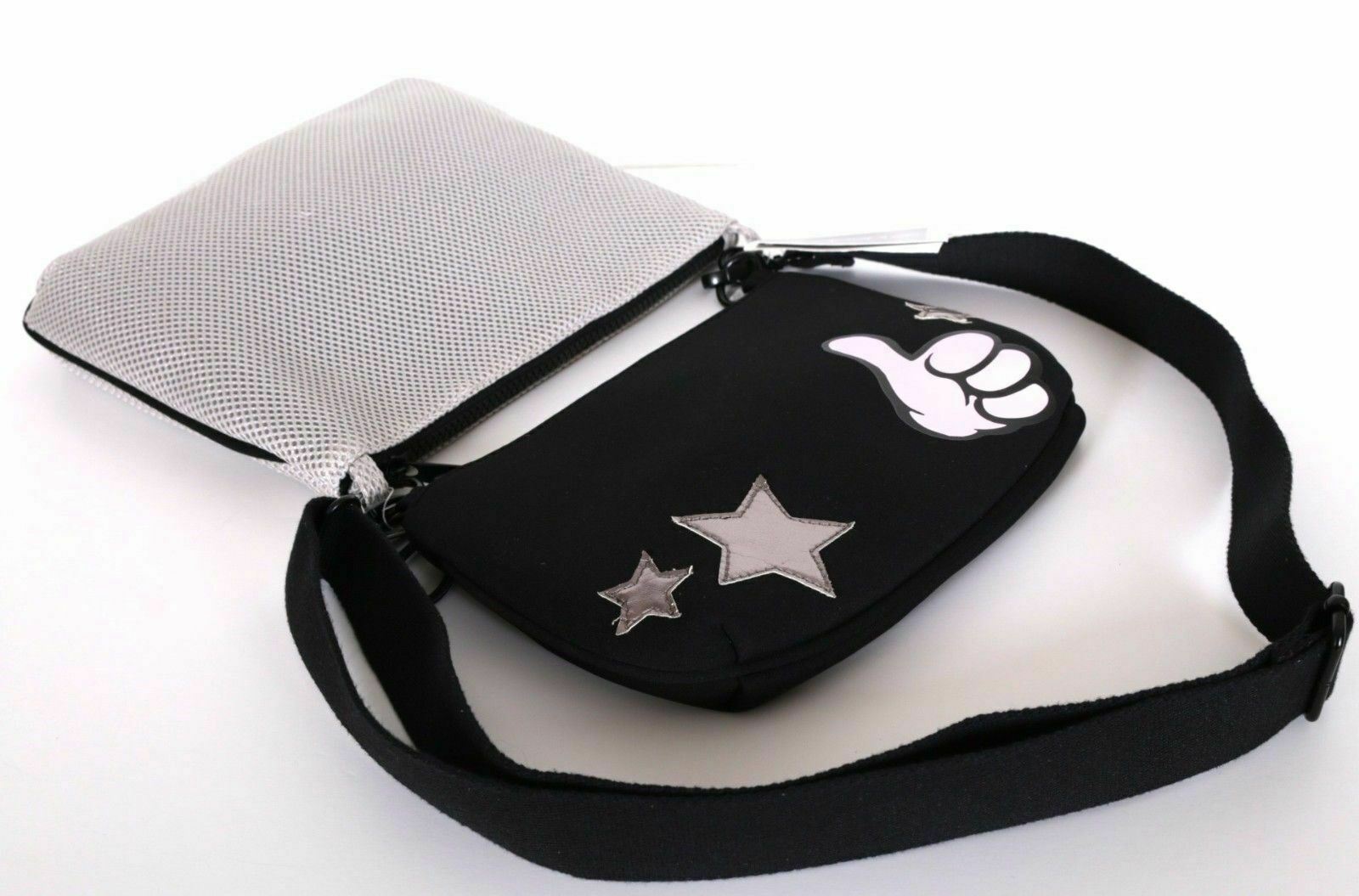 Backpack Handbag 2 in 1 Set LOT Silver Black Plus Crossbody