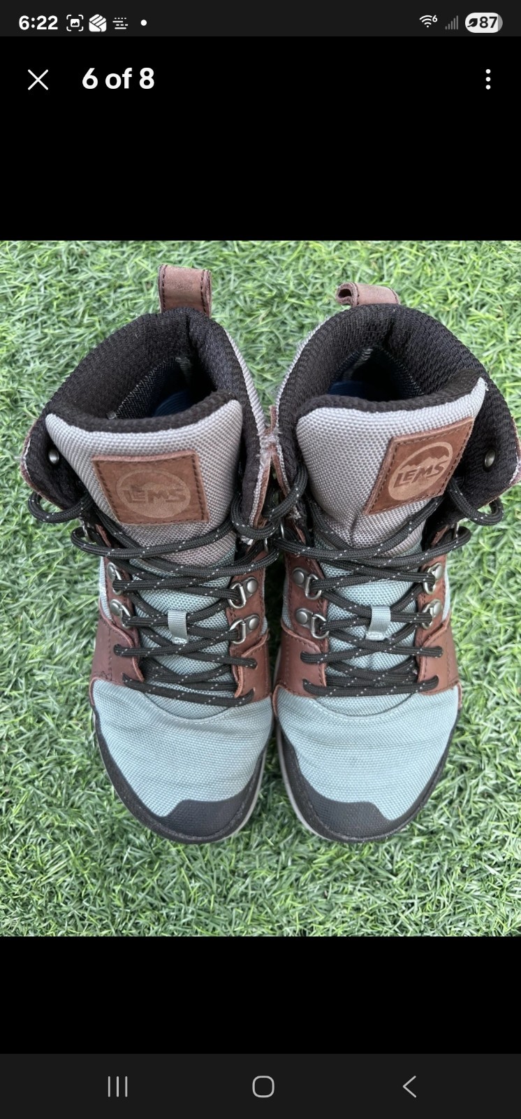 Lems Outlander Iceberg Waterproof Hiking Boots – Unisex Women 7.5 Mens 6