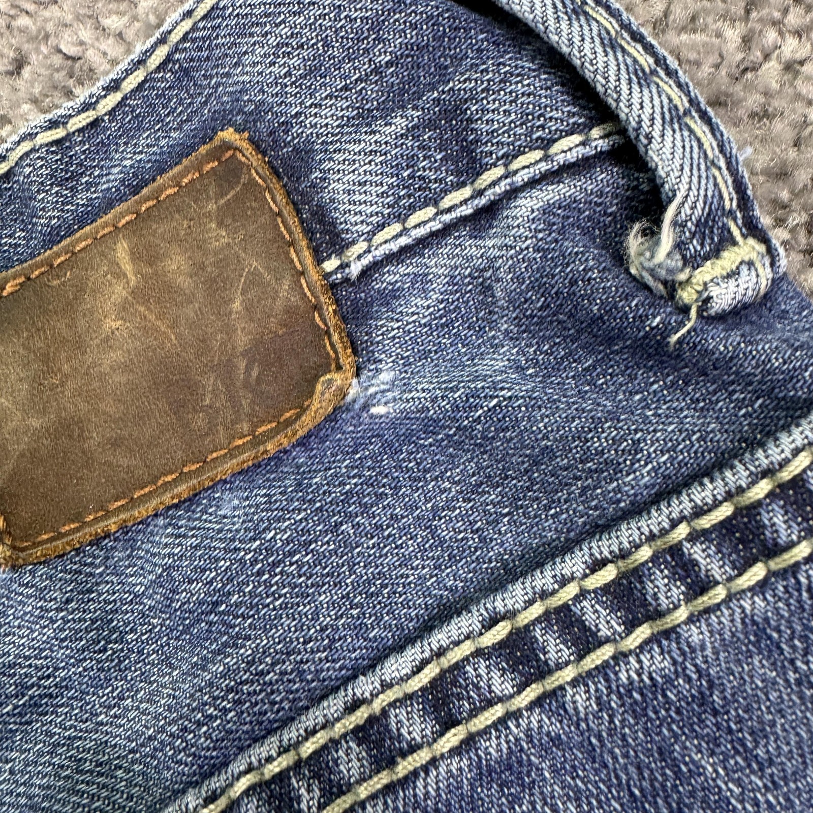 BKE Carter Jeans Mens 33×31 Blue Bootcut Denim Pockets Work Outdoor Logo Casual