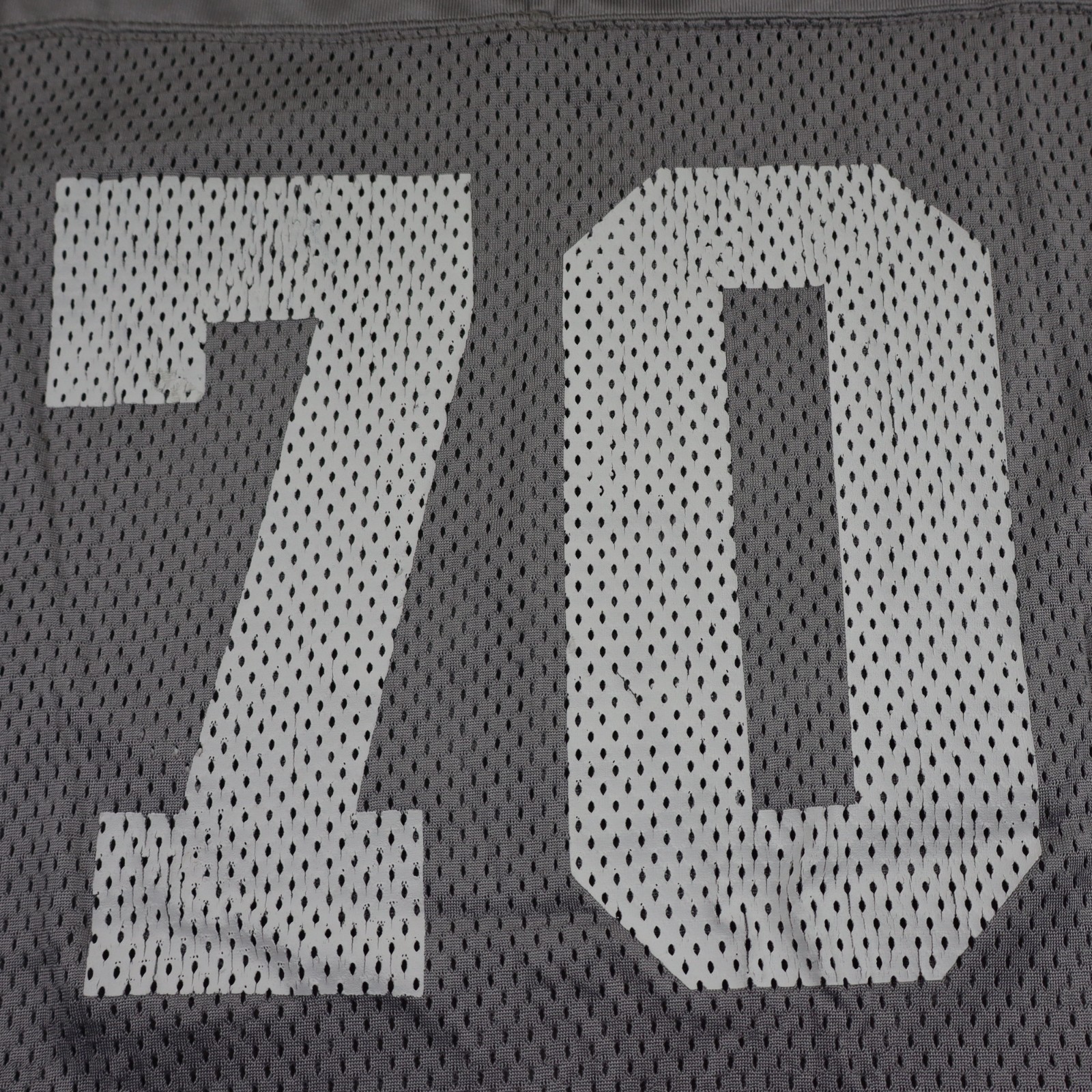 Nike Practice Mesh Football Silky Dazzle Jersey Mens XXL/XL Silver Vtg 90s Y2K