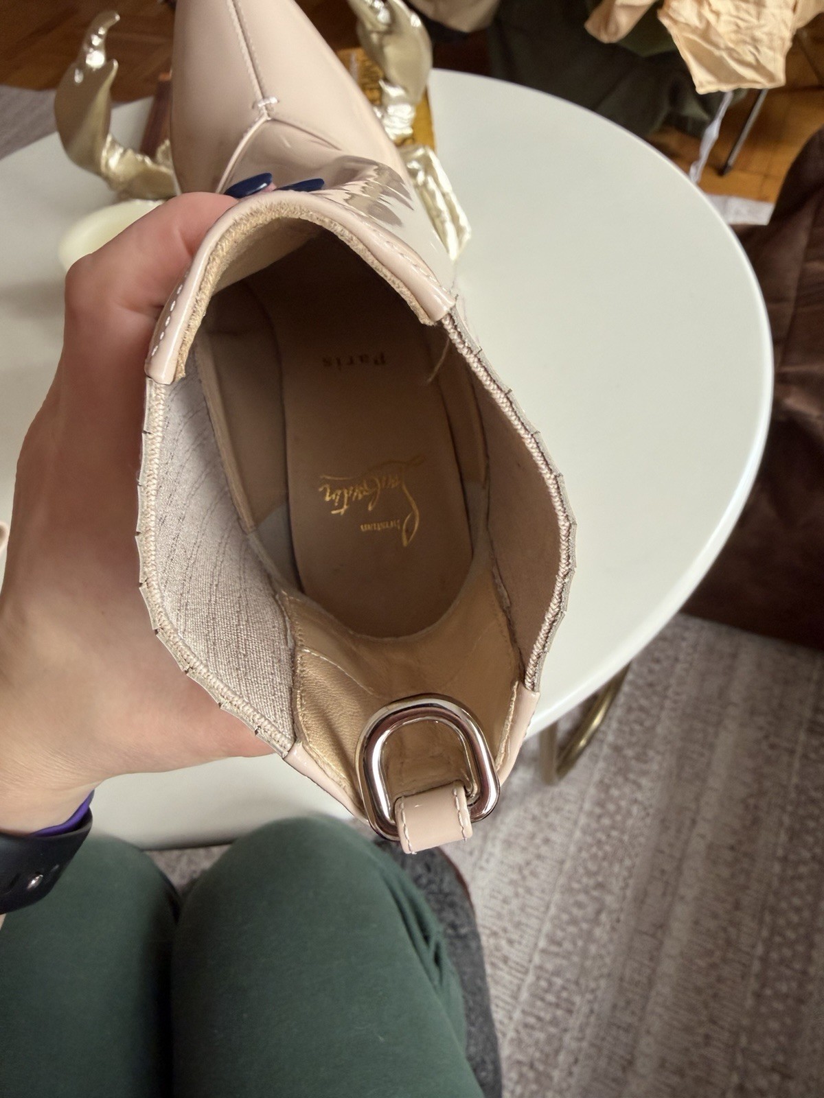 Christian Louboutin So Kate 120mm Size 37.5 – Nude Worn Twice