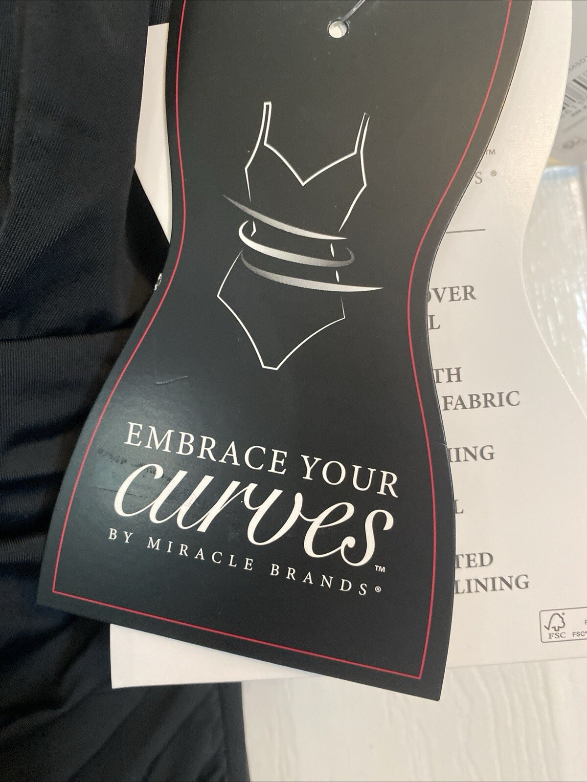 Embrace Your Curves by Miracle Brands Women Amelia O Ring One Piece Swimsuit XL