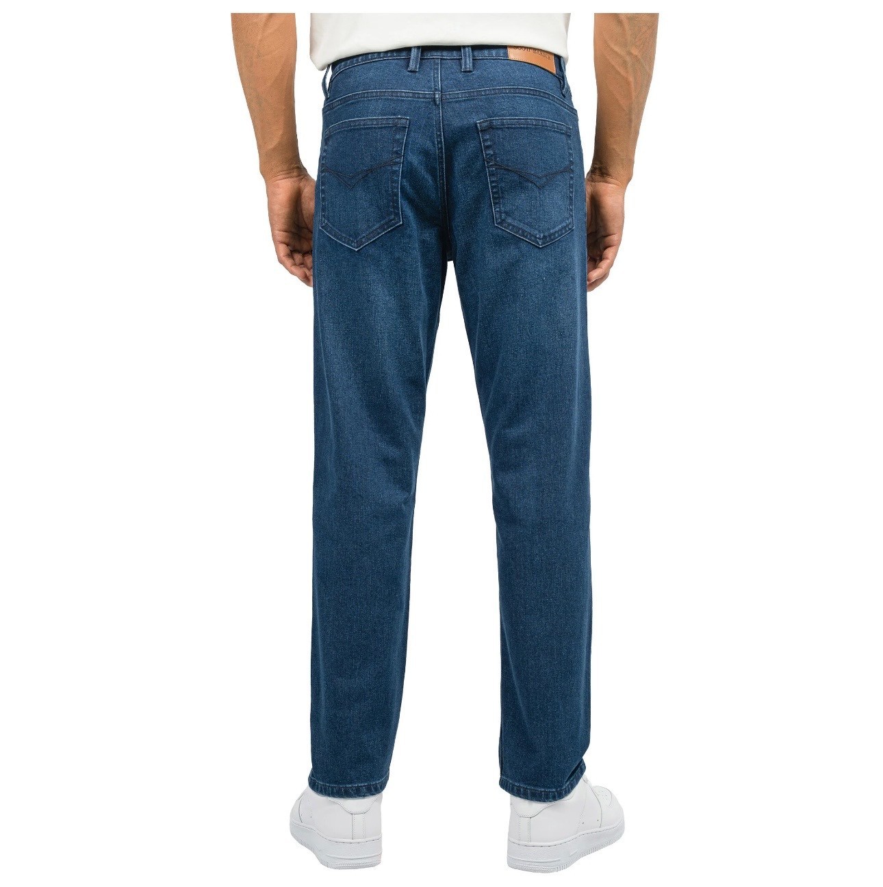 Scott Barber Men’s 5-Pocket Jeans – Dark Blue – Size 32×32