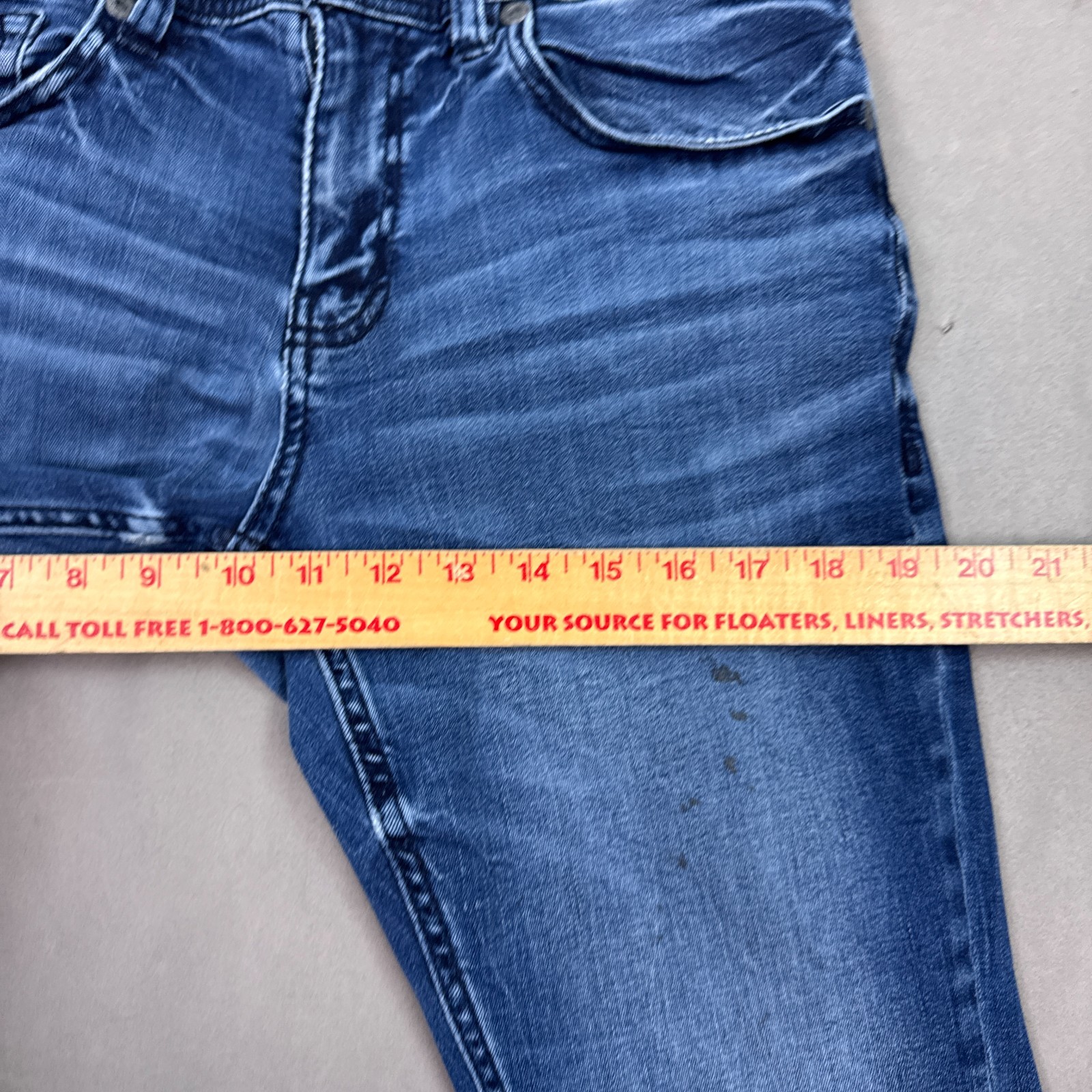 Buckle BKE Jeans Men 30×28 Blue Alec Denim Pant Faded Stretch Washout (Tag32x30)