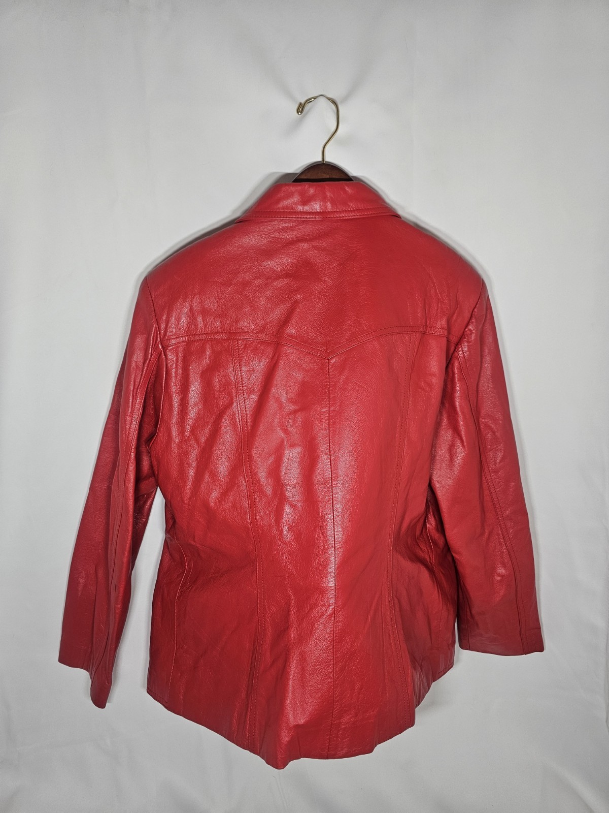 MS Maxima Red Leather Jacket XL