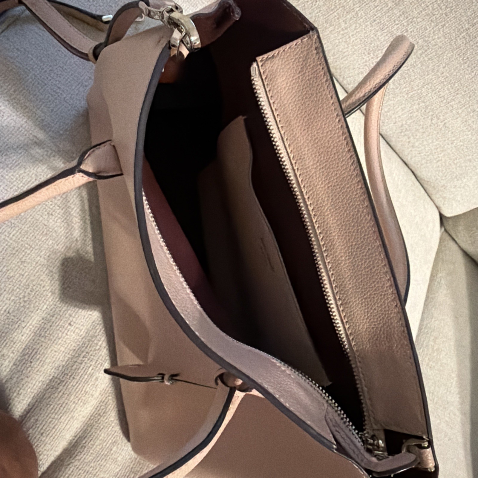 Kate Spade New York Medium Top Zip Satchel – Rose Smoke