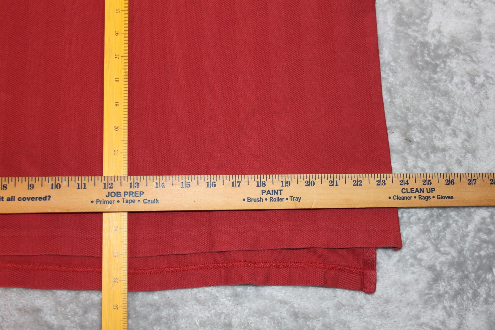 Pendleton Polo Shirt Mens L Red 100% Cotton Herringbone Breathable Easy Care