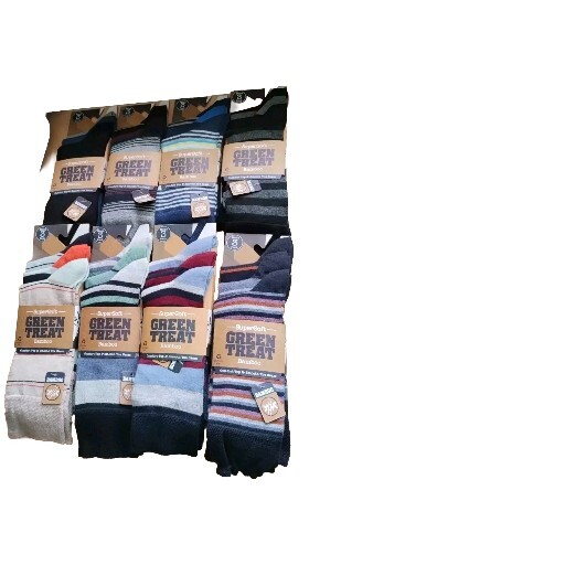 Green Treat Supersoft Bamboo Men’s Socks 3 Pairs UK 7-11