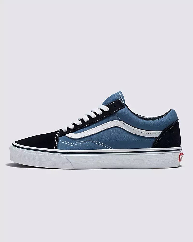 Vans Old Skool Navy Skateboarding Shoes Classic Canvas/Suede Men’s Size:11