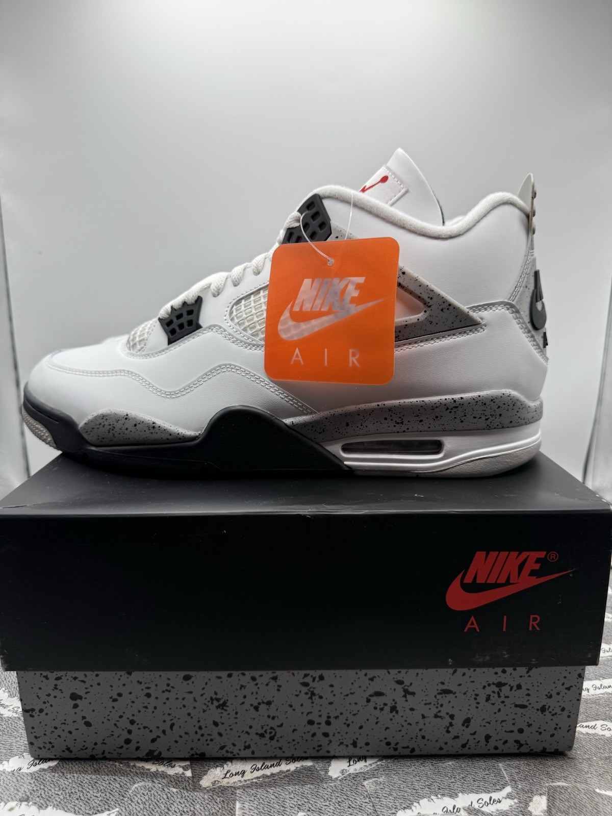 Air Jordan 4 Retro OG 2025 White Cement FV5029-100 Men’s Size Grey Black New