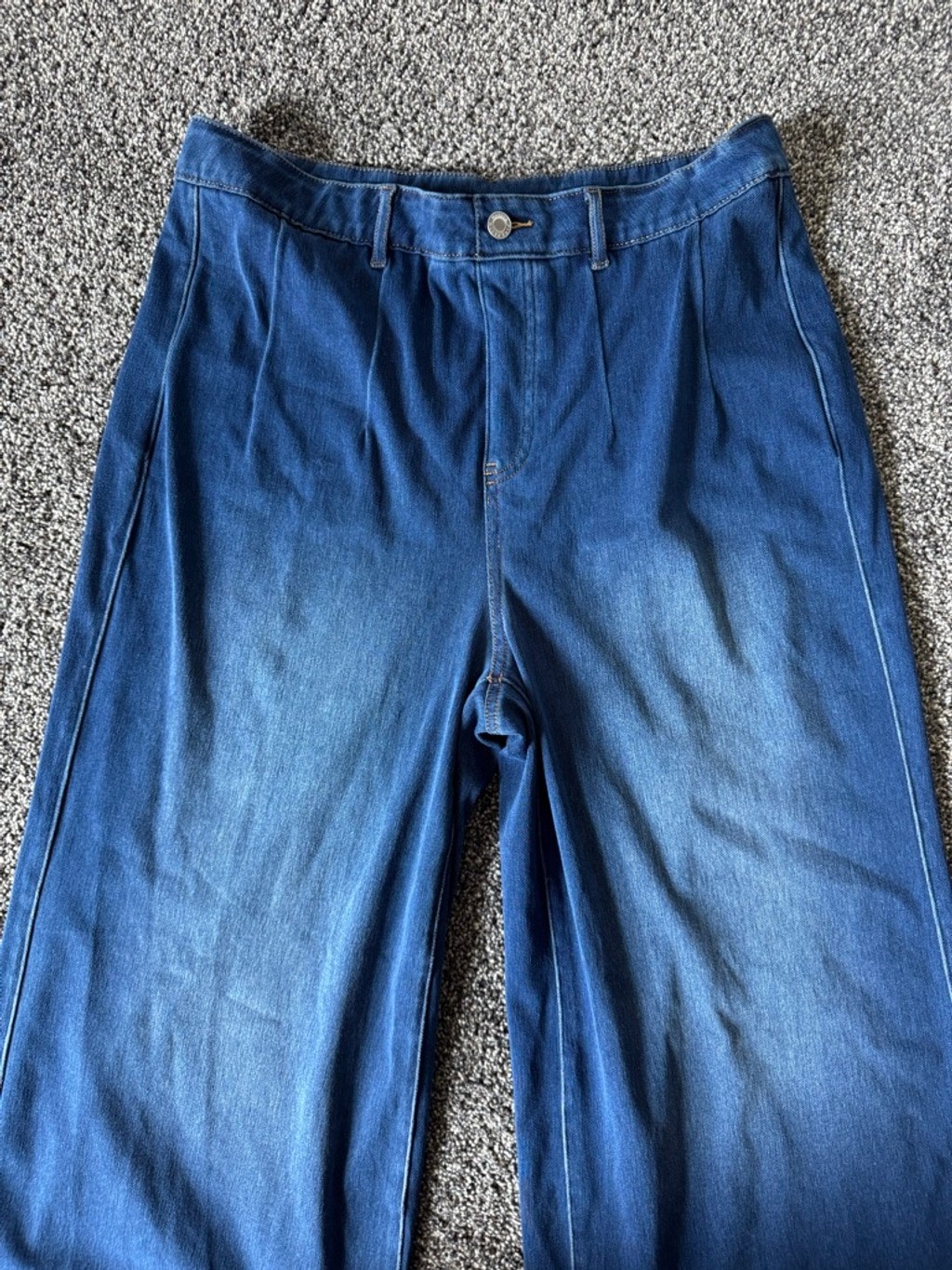 Halara Flex™ High Waisted Tummy Control Wide Leg Casual Jeans with Pockets SZ XL
